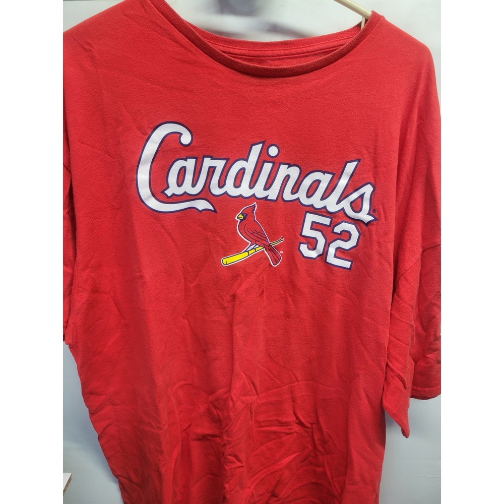 MLB St Louis Cardinals Michael Wacha 52 Red T-Shirt Mens 3XL Genuine Merchandise